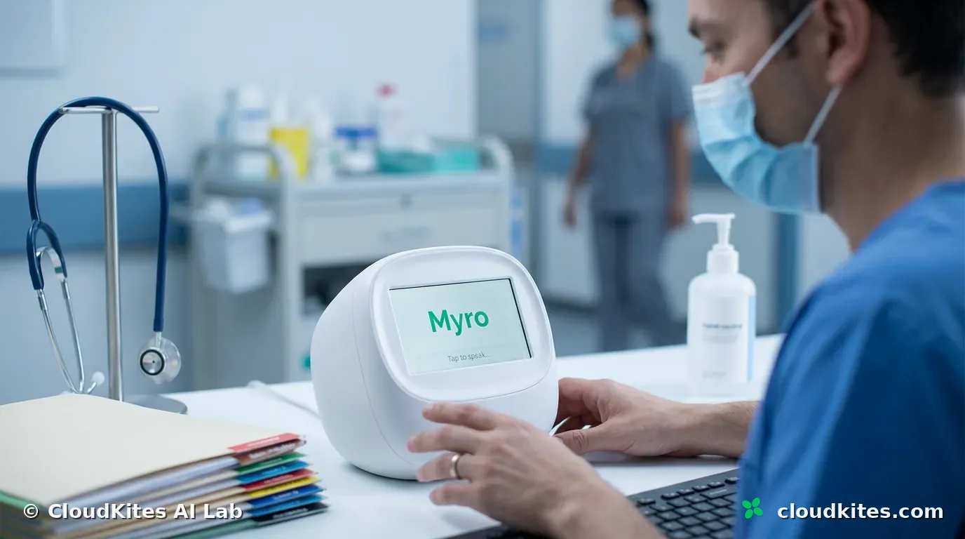 A duplex voice conversation between a clinician and the assistant.
